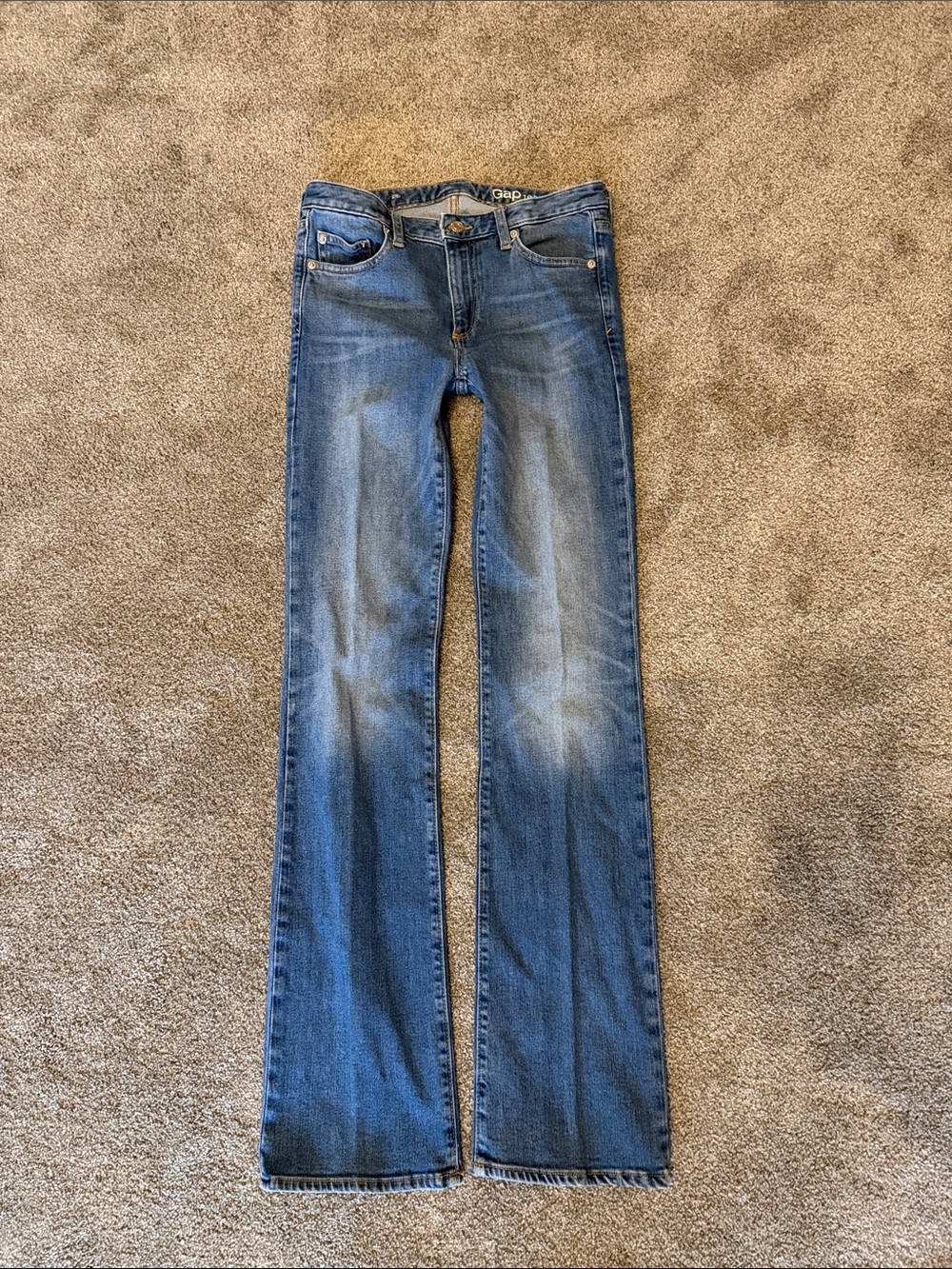 GAP sz 26 Women's Mid Blue Flare Jeans